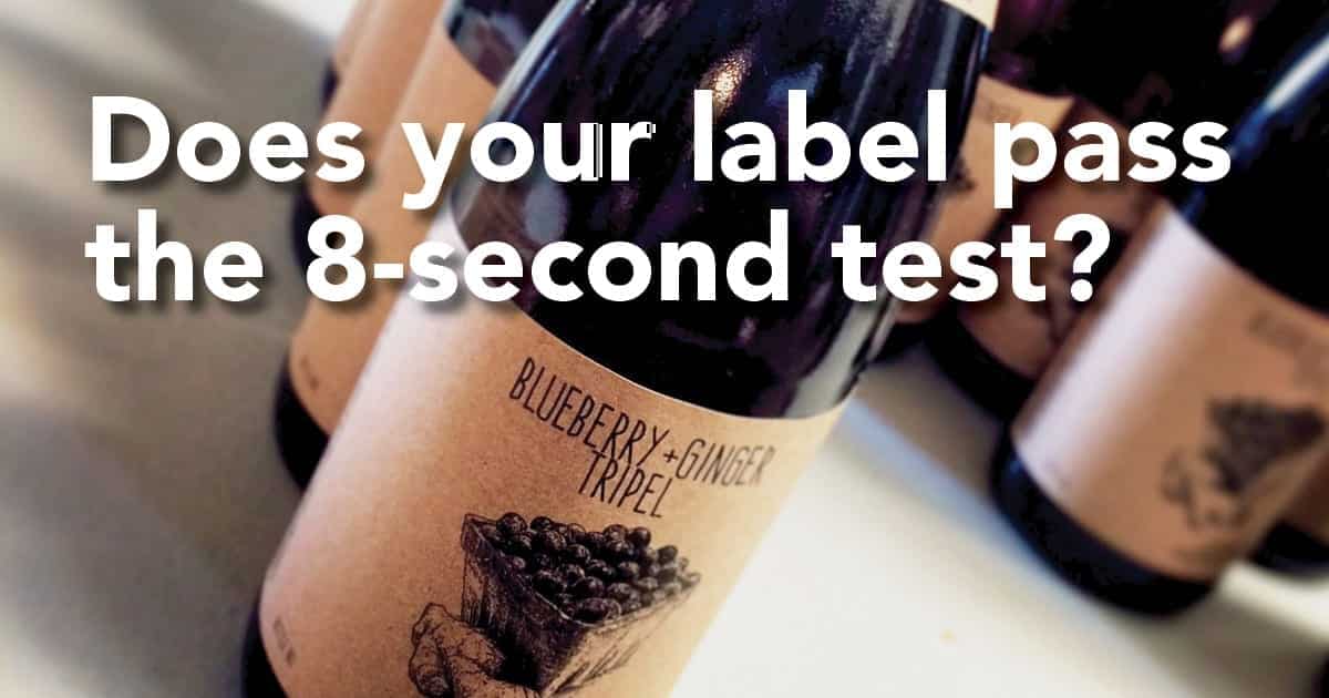 Blueberry + Ginger Tripel vintage labels printed by Columbine Label pass the 8-second test.