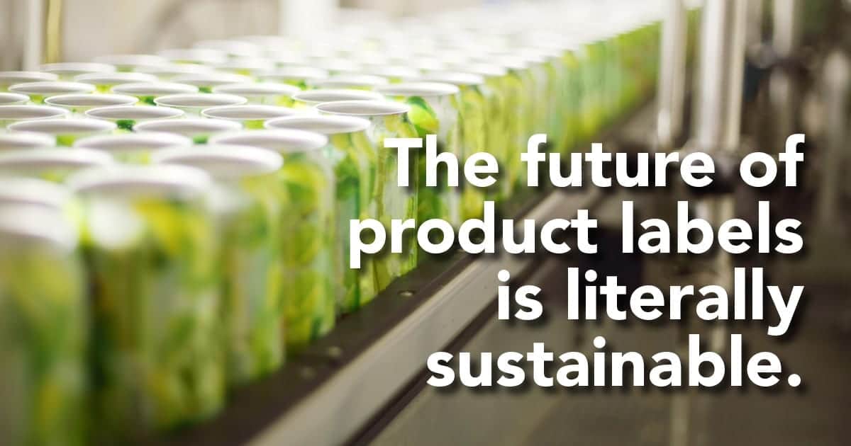 Thousands of custom-labeled beer cans show the sustainable future of product labels.