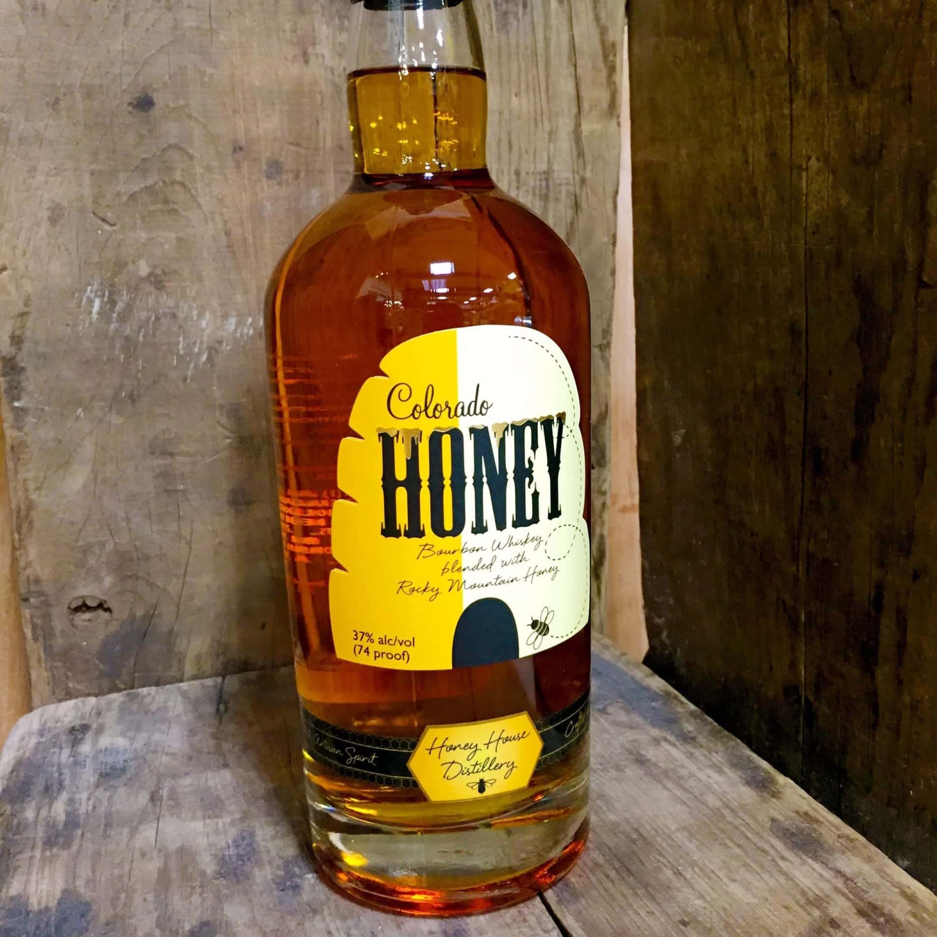 Colorado Honey Whiskey Custom Printed Labels Columbine Label