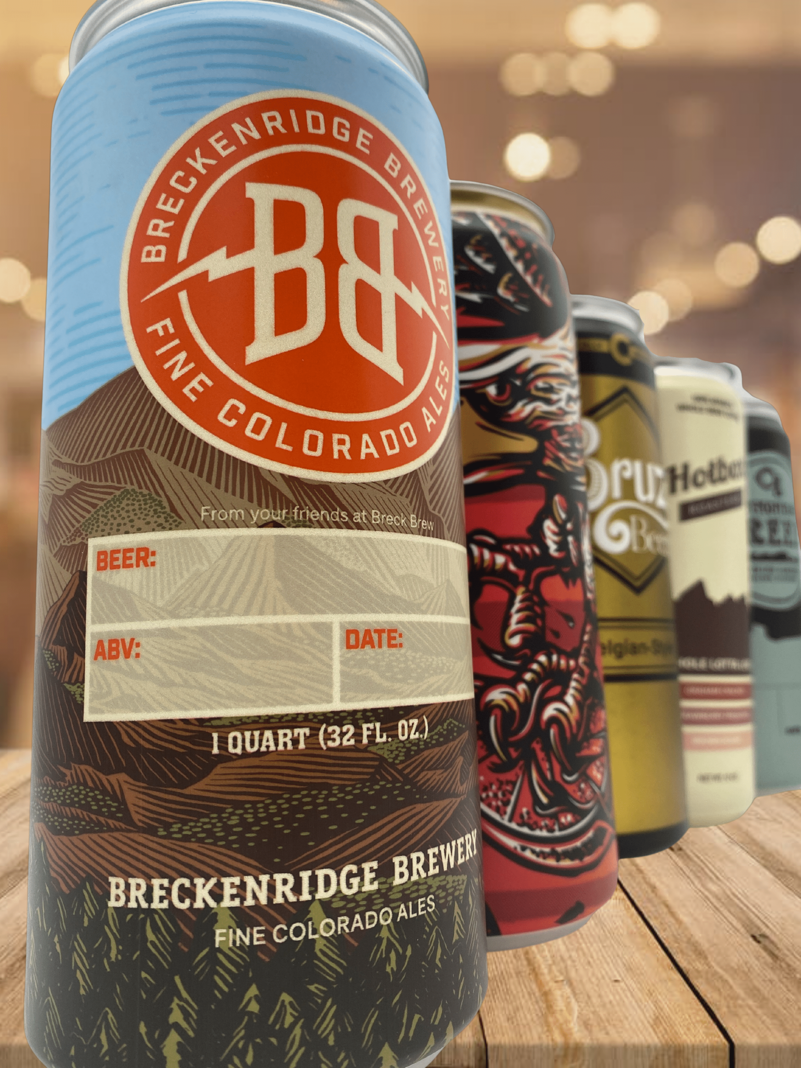 Breckenridge Brewery Rails End Bruz Bros Small Batch Craft Beer Shrink Sleeve