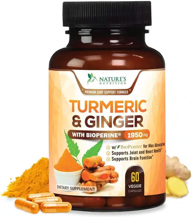 turmeric and ginger nutraceutical label