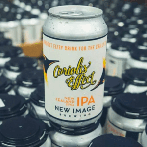 The New Image presents its new custom-label beer can, made by Columbine Label Company.