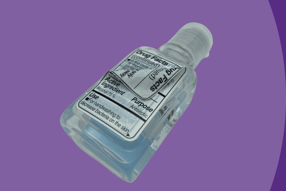 Hand Sanitizer Extended Text Labels