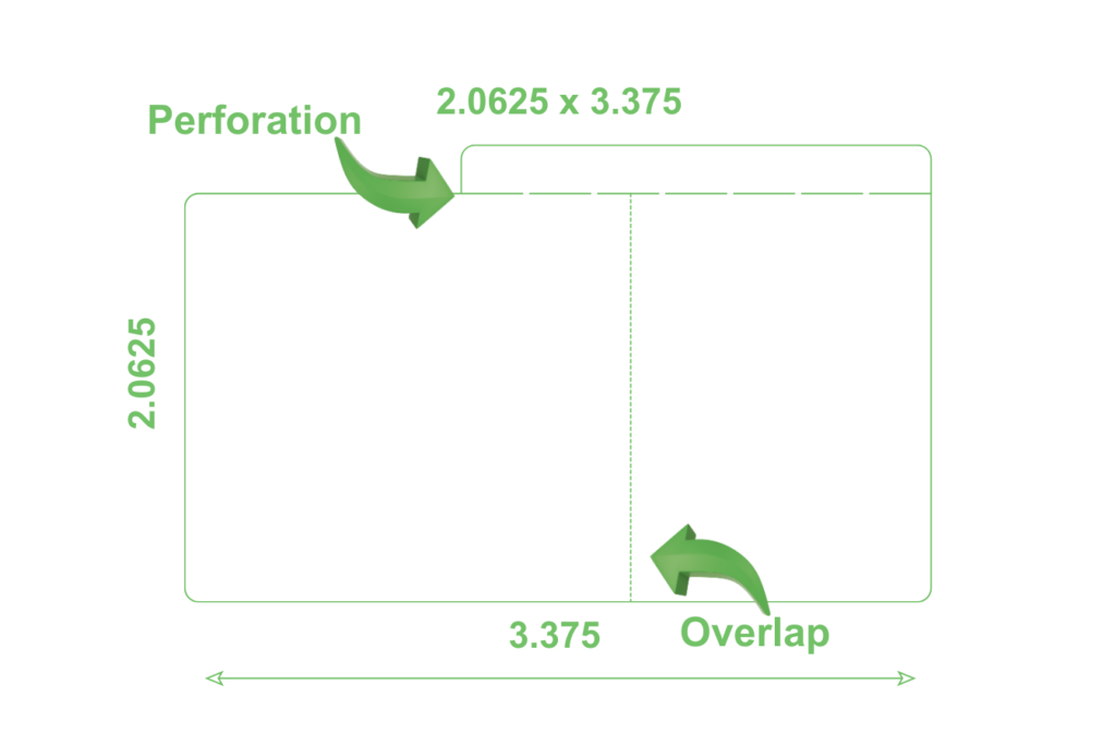 Columbine label Die Line